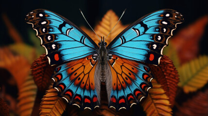 Wall Mural - witness the delicate patterns and structures of macro erfly wings in this mesmerizing scene. explore