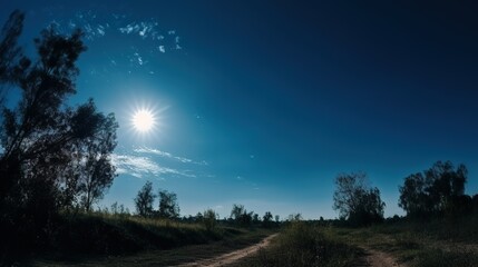 Wall Mural - beautiful natural blue sky