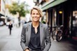© Anne Schaum - Portrait photography of a Swedish woman in her 40s wearing a classic blazer