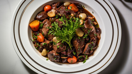 Wall Mural - Beef Bourguignon - traditional France food