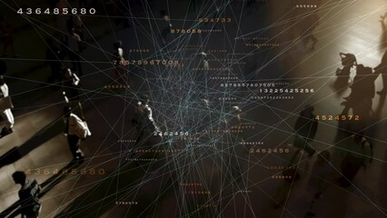 Contact Tracing Tracking System of People Walking on Crowded City Street