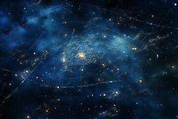 a star map for a fantasy universe, astrology