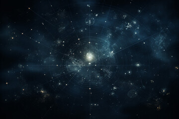 Wall Mural - a star map for a fantasy universe, astrology