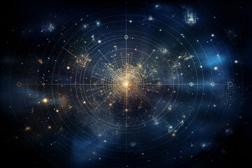 Wall Mural - a star map for a fantasy universe, astrology
