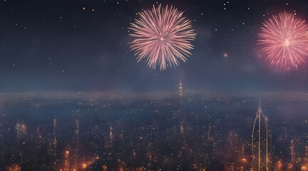 Año nuevo, fuegos artificiales