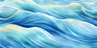 Ocean water wave illustration copy space for text. Abstract blue, teal happy cartoon sunny wave for pool party or ocean beach vacation travel. Web mobile wavy background texture wave