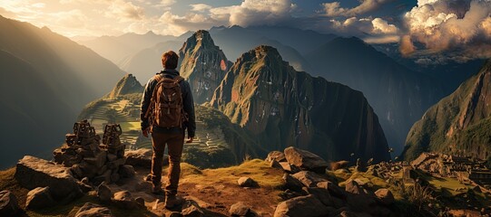 travelers exploring tourist destinations around the world, capturing the beauty of diverse cultures,