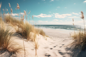 Wall Mural - sand dunes on the beach