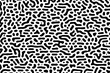 © bravissimos - Turing ornament halftone puzzle pattern. labyrinth generative algorithm