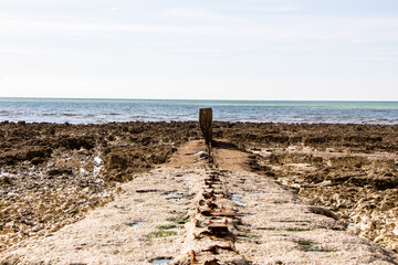 Wall Mural - Beach of Ault, Normandy, France