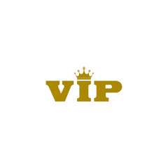 Canvas Print -  VIP crown icon isolated on transparent background