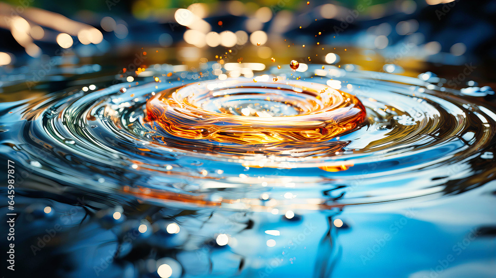 Water Ripples Blast Rapid ripples on water from a dropped stone Stock Illustration | Adobe ...