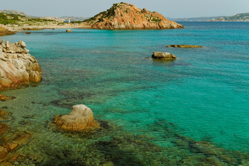 Panorama dell'Isola di Spargi. Arcipelago della Maddalena. Sardegna, Italy