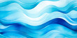 Ocean water wave illustration copy space for text. Abstract blue, teal happy cartoon sunny wave for pool party or ocean beach vacation travel. Web mobile wavy background texture wave