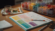 © Stockgiu - Student working on a multi colored plan for healthy eating generated by AI