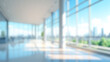 © WAN_ASSET - blurred office lobby entrance building background, defocus luxury clinic hospital corridor, modern hotel reception hall interior Ai generated