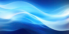 Abstract Blue Wave Wallpaper. Created With Generative AI Tools