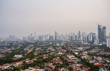 Poster - Jakarta skyline at dusk, Indonesia