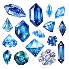 Set of topaz stone