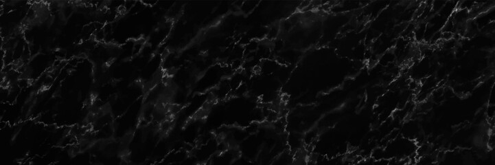 Poster - horizontal elegant black marble texture background,vector illustration