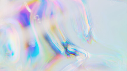Wall Mural - holographic texture, dispersion effect gradient, 3d rendering iridescent beautiful background