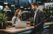 © GustavsMD - Account manager advisor lawyer showing paper documents to client partner, diverse professional colleagues discussing tax financial contract papers working in office at meeting