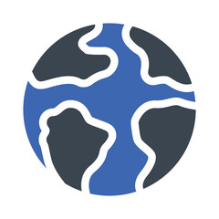 Wall Mural - Earth planet Icon 
