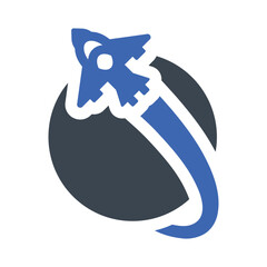 Wall Mural - Space mission Icon