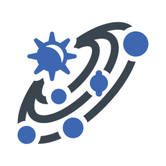 Wall Mural - Solar system Icon