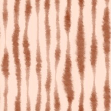 Blurred Watercolor Striped Seamless Pattern. Beige And Brown Vertical Wavy Lines. Tiger Texture