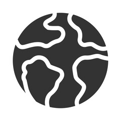 Wall Mural - Earth planet Icon 