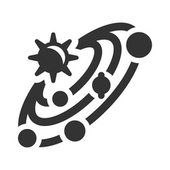 Wall Mural - Solar system Icon