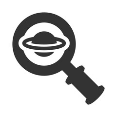 Wall Mural - Search planet Icon
