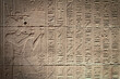 Old Egyptian hieroglyphs on an ancient background. Horizontally. 