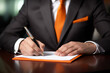© Danny - businessman signing a document