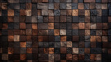 Bronze mosaic square tile pattern, tiled background