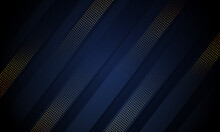 Modern Dynamic Blue Line With Gold Dots Halftone Style Background