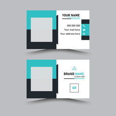 Modern and creative simple business card vector design template. Horizontal Layout. editable business card vector design.