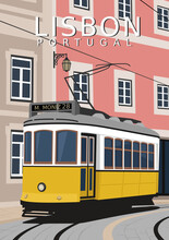 City Transportation In Lisbon Italy That Has Become A Unique Iconic Specialty For Foreign And Local Tourists With Classic Cityscape Landscapes