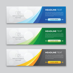 Wall Mural - abstract geometric web banner vector gradient template. abstract web banner design template.