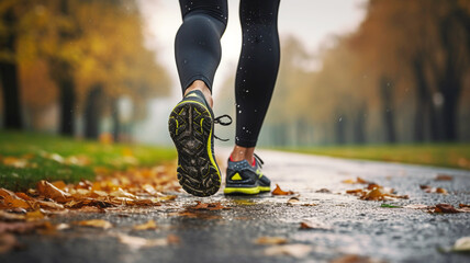 Woman jogging - Exercise and fitness