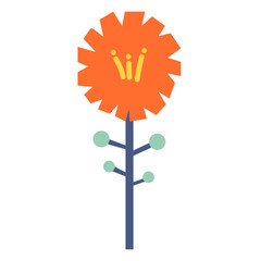 Sticker - Flower flat illustration