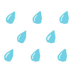 Sticker - Rain drops flat illustration