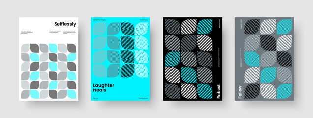 Canvas Print - creative report design. modern brochure template. geometric banner layout. business presentation. ba