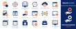 © lovemask - Programming icon set. Collection of program, application, computer, service, code, develop and more. Vector illustration. Easily changes to any color.