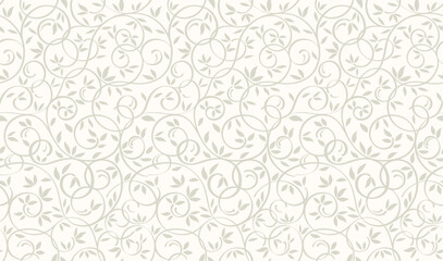 Vector Seamless Floral Pattern Illustration. Horizontally And Vertically Repeatable.