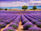 Fototapeta Lawenda - lavender field in region