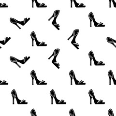 Sticker - High Heels Shoes Icon Seamless Pattern M_2309001