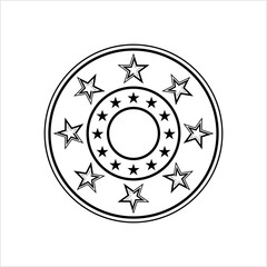 Poster - Stars In Circle Design