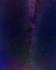 Wall Mural - night starry sky with stars, milky way and galaxies on the background